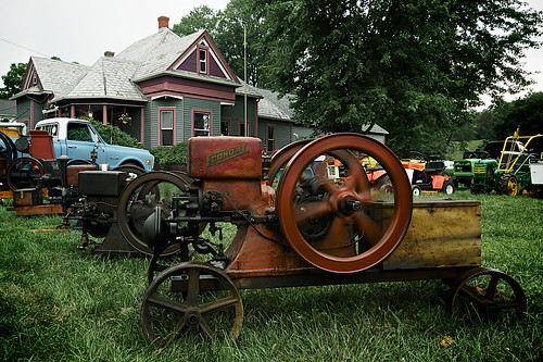 Zoar Ohio Harvest Festival 2011:  Antique tractor display.