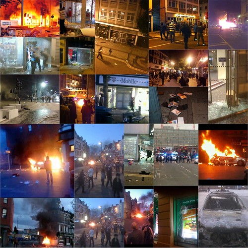 rioting, looting and burning in woolwich