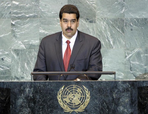 Bolivarian Republic of Venezuela Foreign Minister Nicolas Maduro Moros speaking at the United Nations General Assembly. The Latin American state condemned the US-NATO war against the North African nation of Libya. by Pan-African News Wire File Photos