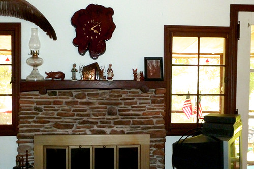 Fireplace at The Lake House