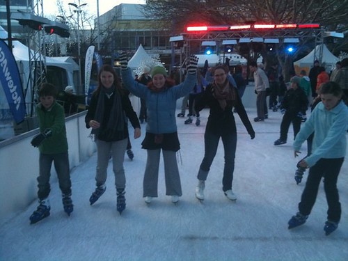 ice skating group shot
