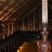 Por dentro de uma Marae, casa de reunioes Maori