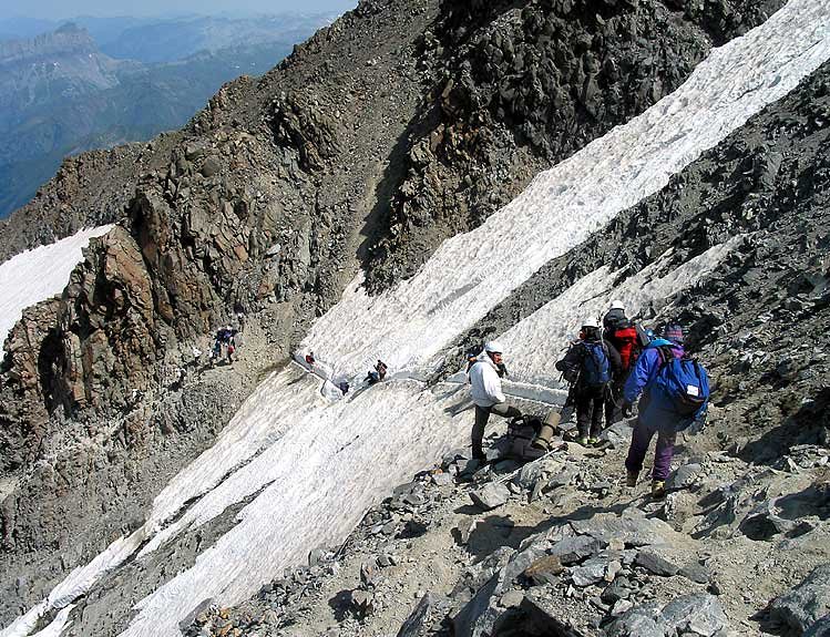 course autour du Mont-Blanc fin juin début juillet 2003 météopassion