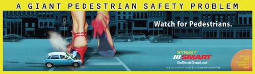 Street Smart Pedestrian safety ad, high heels