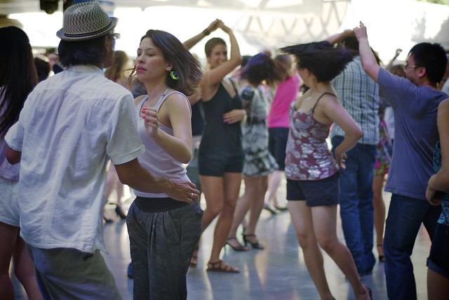 Salsa Dancing @ Robson Square, Aug. 7, 2011