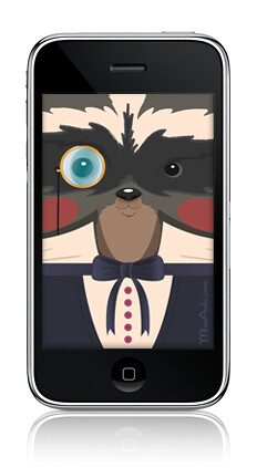 Elegant Raccoon Phone/Iphone Wallpaperi