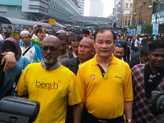 Pakatan leader in the Bersih march