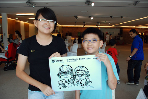 Caricature live sketching for Sime Darby Select Open House Day 2 - 15
