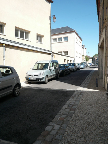 Cars parked in street