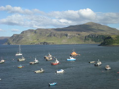 View from Cafe Arriba in Portree