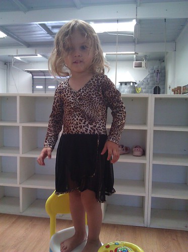 Katie as a leopard ballerina