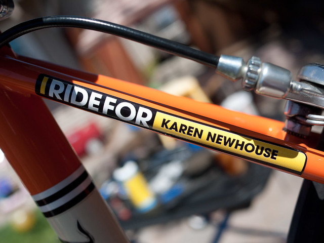 "I Ride For Karen Newhouse"