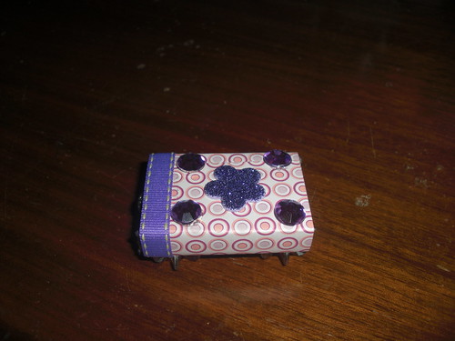Pink and Purple Fun Altered Matchbox