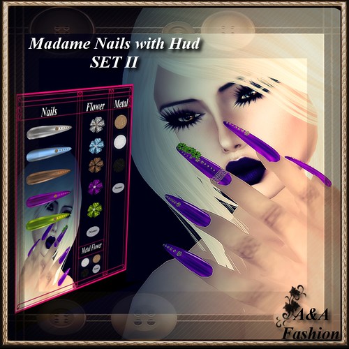 A&A FAshion Madame Nails with Hud SET II