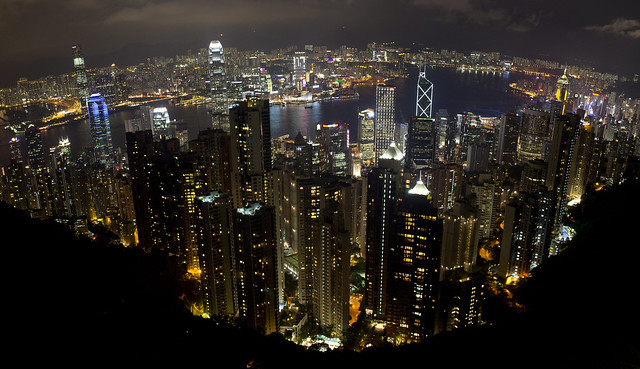Victoria Peak 香港,太平山頂,維多利亞港夜景