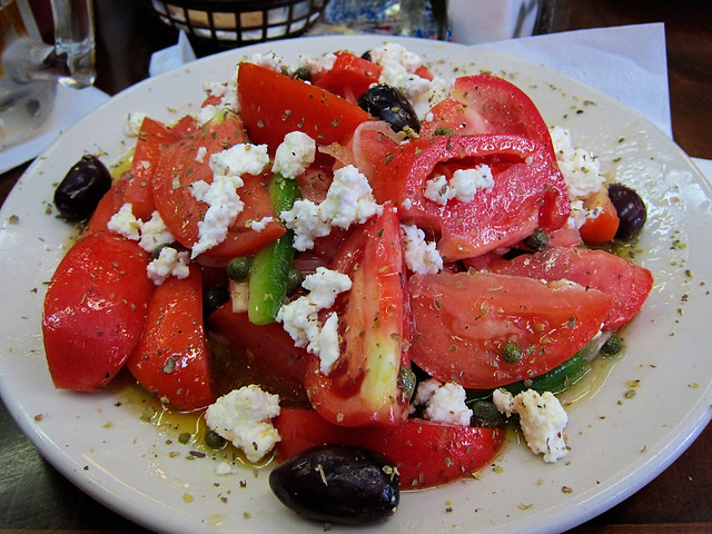 Creole Tomato Salad at Mena's in the French Quarter