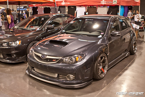 Hellaflush STi hatchback I finally took a photo of before another crowd was