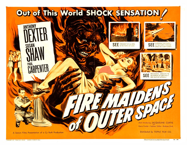 Albert Kallis - Fire Maidens of Outer Space (Topaz, 1956) Half Sheet