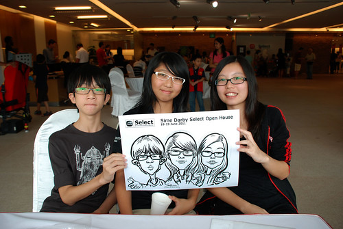 Caricature live sketching for Sime Darby Select Open House Day 2 - 22