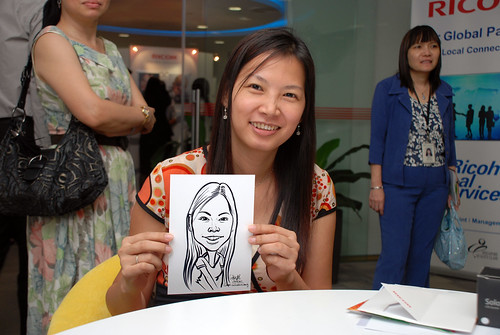 Caricature live sketching for Ricoh Roadshow - 29