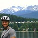Biking around Alta Lake, Whistler, BC