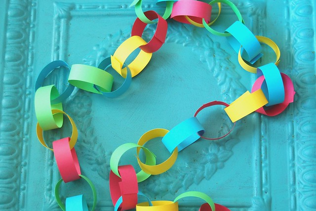 we made paper chains