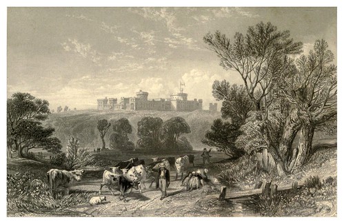 001-Castillo de Windsor desde el camino entre Datchett y Eton-Windsor Castl and its environs 1848- Ritchie Leitch