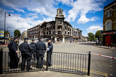 Police - Aftermath of tottenham riot. by AndrewPagePhotography