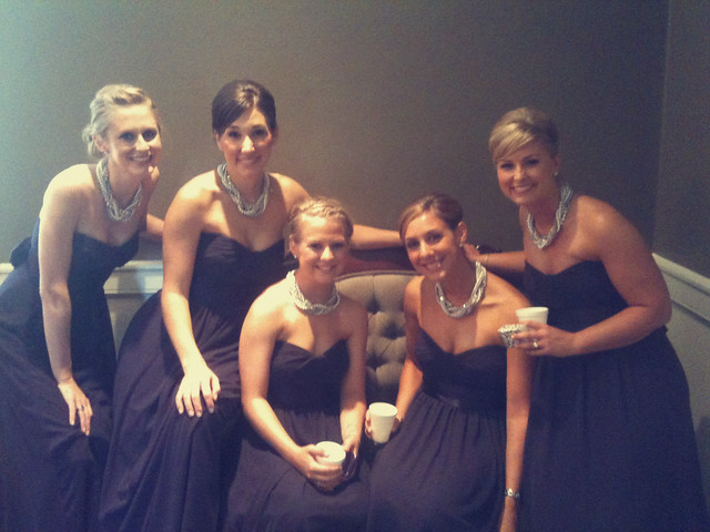 bridesmaids in bridal room
