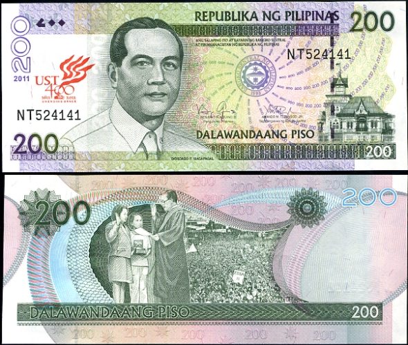 200 Piso Filipíny 2011, 400. výročie univerzity