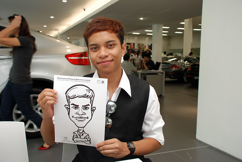 Caricature live sketching for Performance Premium Selection first year anniversary - day 4 - 25