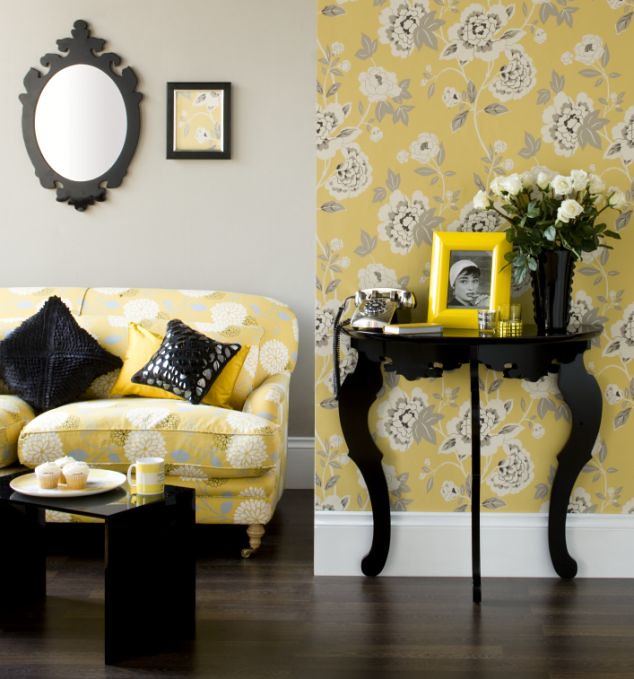 Living Room - Yellow Accents