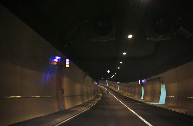 Recently opened Hindhead Tunnel on A3