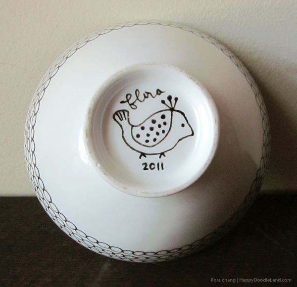 Ceramic Doodle Bowl