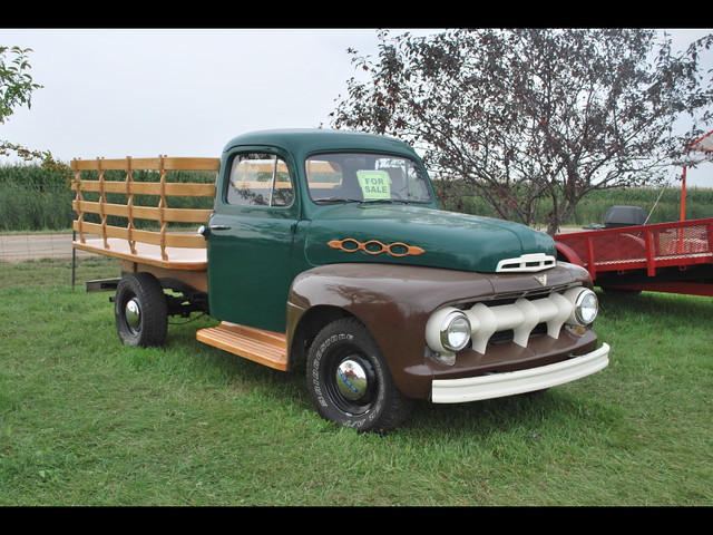 ford truck pickup f1 1951 flatbed