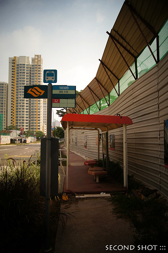 Bus stop at Blk 118