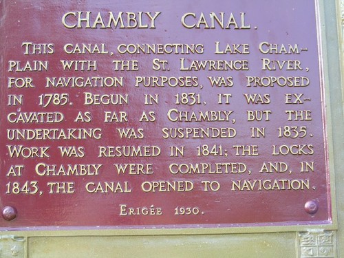 The word on the Chambly Canal