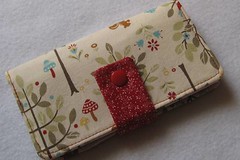 Folklore Woodland Forest Checkbook Cover by Seaside Threads