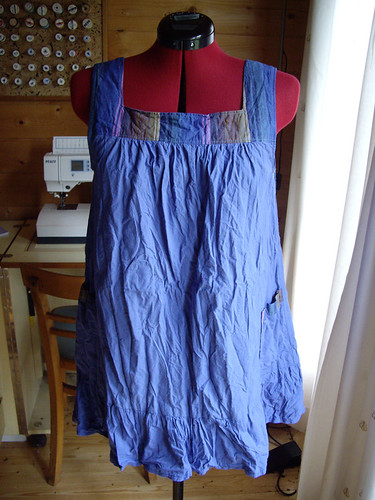 Blue organic cotton dress - before