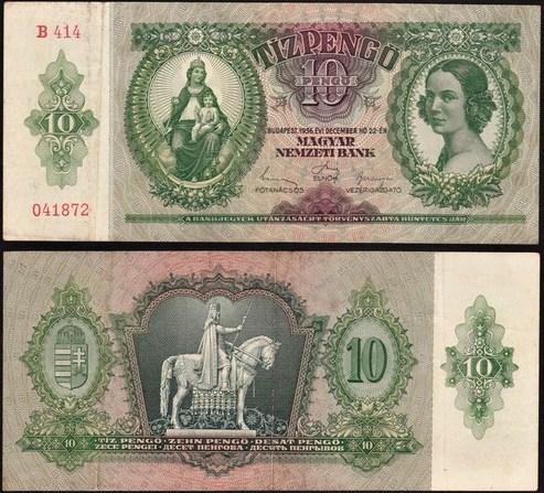 10 Pengő Maďarsko 1936, Pick 100