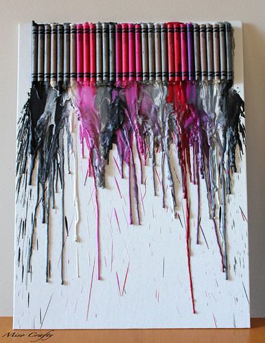 Crayon Canvas Melt - Barbie