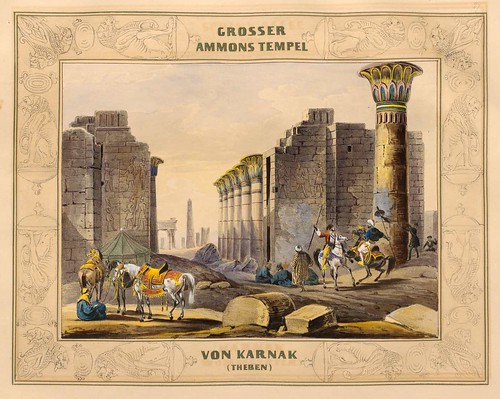 004-Gran templo de Amon en Karnak-Malerische Ansichten aus dem Orient-1839-1840- Heinrich von Mayr-© Bayerische Staatsbibliothek 