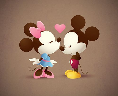 Mickey & Minnie - The Kiss by Jerrod Maruyama