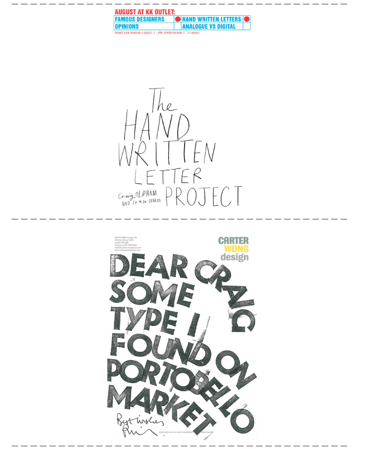 Hand written letter project