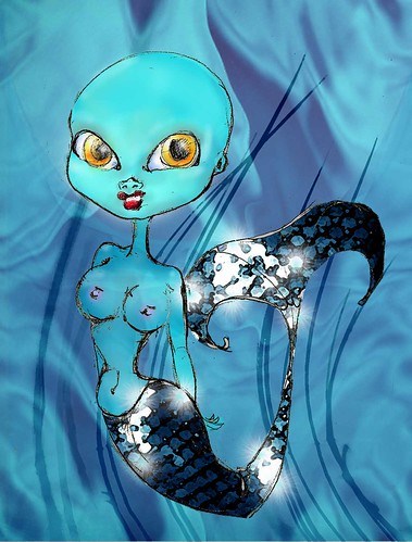 mermaid by wickeddollz