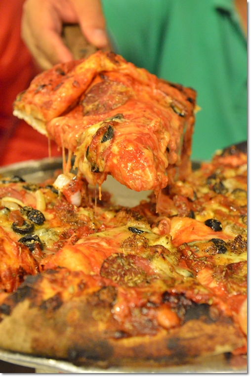 Cheesy Chicago Pizza @ Michelangelo's Pizzeria