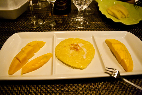 Sticky Rice with Mango at Thai Suan Thip