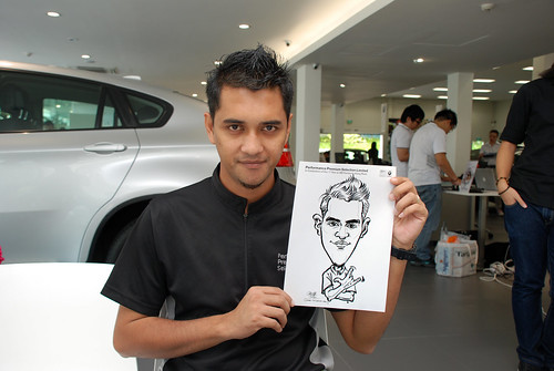 Caricature live sketching for Performance Premium Selection first year anniversary - day 4 - 6