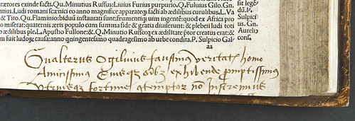 Inscription of Walter Ogilvie in Livius, Titus: Historiae Romanae decades