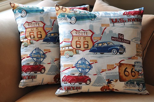 Route 66 cushions